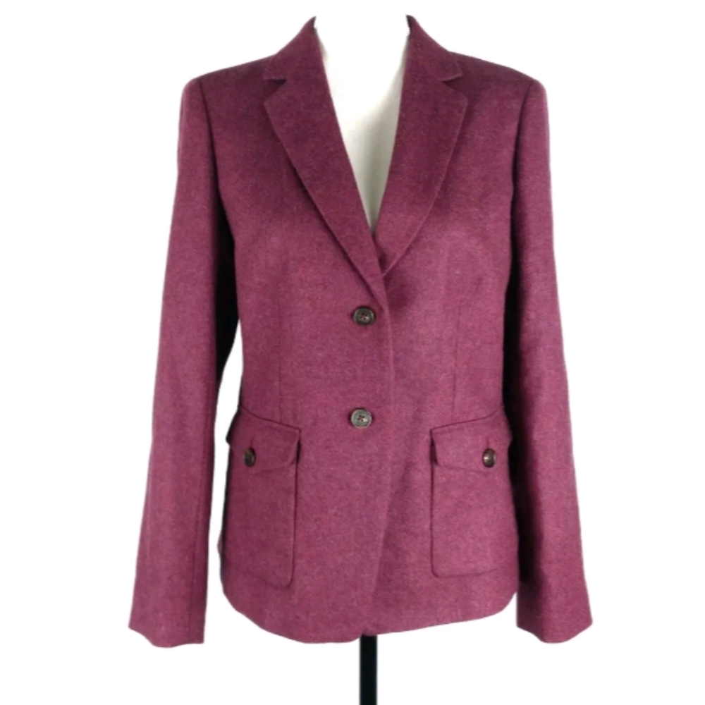 Brooks Brothers herringbone wool Stellita blazer